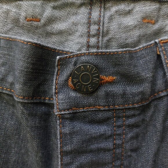 (SOLD) Acne Studios X Lanvin Blue Grey Jeans Men's Size 34 - Picture 6 of 9